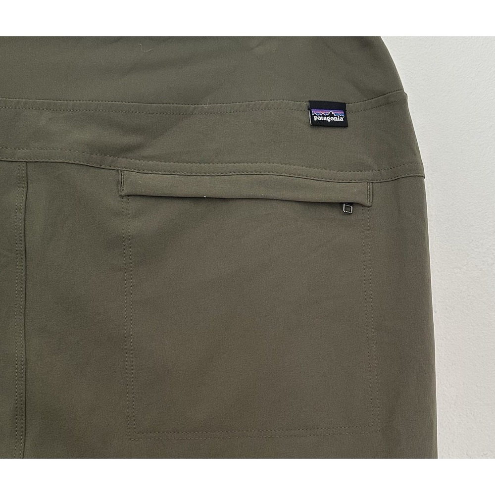 Patagonia Happy Hike Studio Pants Women's L Olive Green Hiking Travel Jogger - Picture 4 of 13